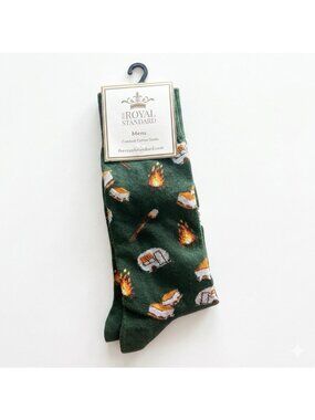NWT The Royal Standard Men's Camping Socks Green ONE SIZE Preppy Outdoor Nature